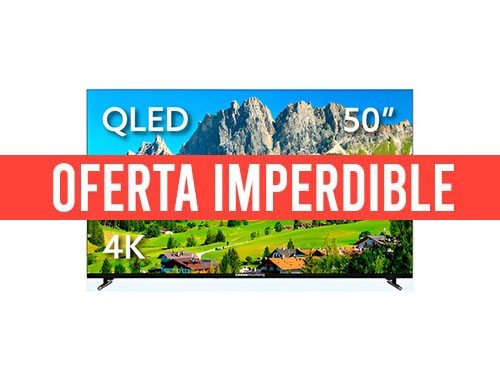 SMART QLED ANDROID TV CROWN MUSTANG 50" PULGADAS 4K UHD CM-50ST005-2Q