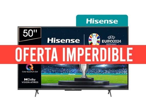 SMART ULED GOOGLE TV HISENSE 50" PULGADAS 4K UHD 50U60H