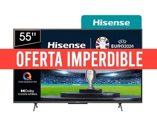 SMART ULED GOOGLE TV HISENSE 55" PULGADAS 4K UHD 55U60H