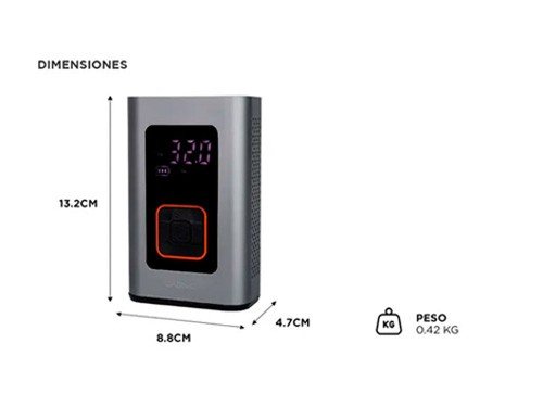 Inflador de Neumáticos Inalámbrico Mini Recargable Gadnic