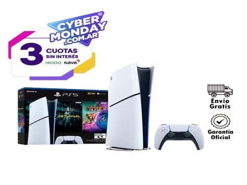 Consola Ps5 Slim 1TB Digital + Ratchet & Clank Y Returnal