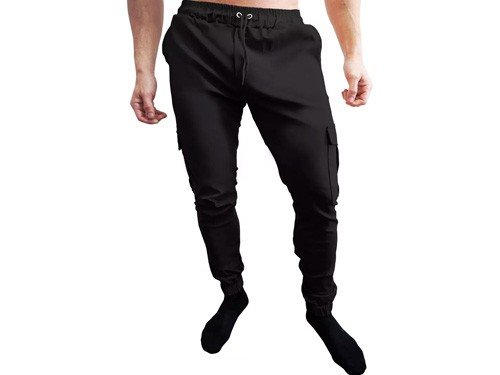 Pantalones Hombre Cargo Bolsillos Casuales Jogger Alpina