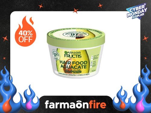 FRUCTIS -  HAIR FOOD MASC AGUACATE X 350