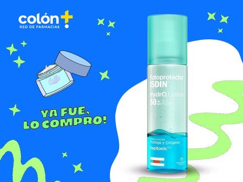 Protector Solar Corporal Crema HYDROLOTION FPS50+ x200ml ISDIN