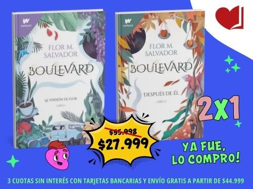 ¡Llevá los 2 libros de la saga y pagá uno solo! Romántica juvenil