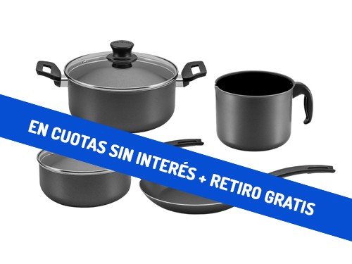 Bateria De Cocina Panelux Prime 4 Piezas