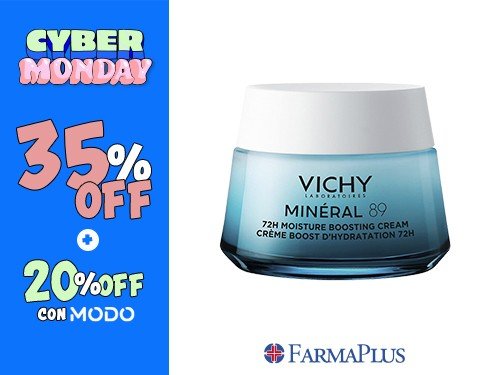 Vichy Mineral 89 Crema Hidratante Facial Sin Fragancia 50ml