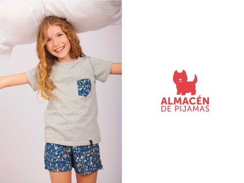 Conjunto Pijama Kids Short y Manga Corta Florcitas Almacén de pijamas