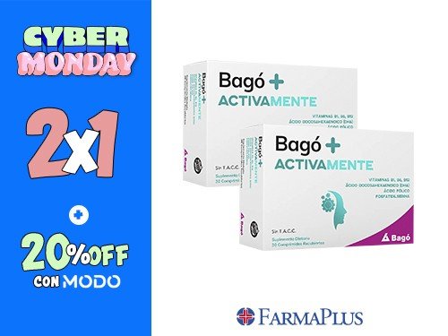 Bagó+ Activamente por 30 comprimidos