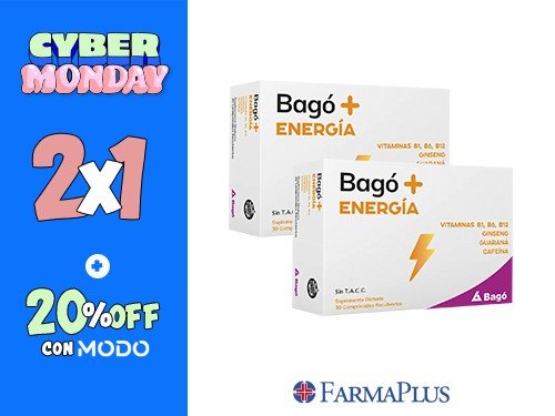 Bago+ Energía por 30 comprimidos