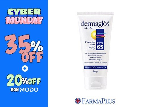 Dermaglós Protector Solar Fps65 Crema 90g