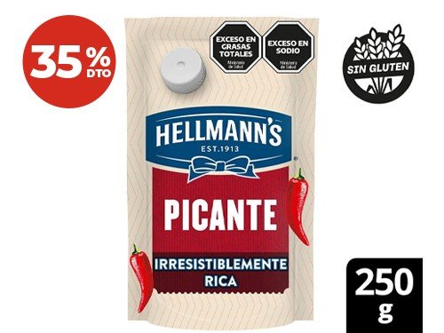 35% Salsa Picante Hellmanns 250 Gr.