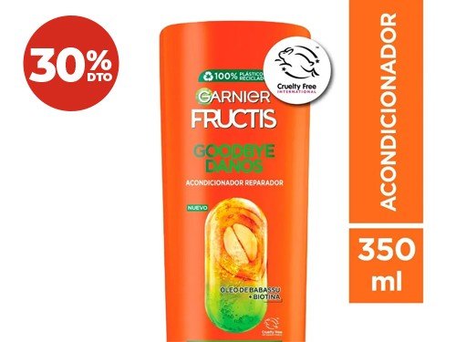 30% Acondicionador Fructis Goodbye Daños 350 Ml.