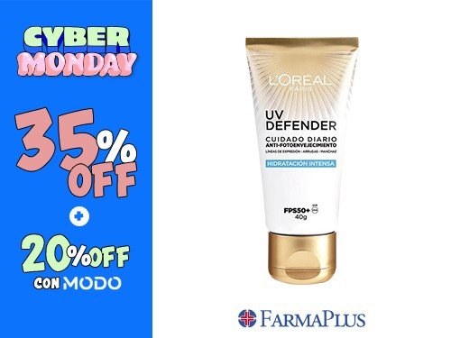 Loréal Paris Uv Defender Crema Hidratación Intensa Fps50 40g