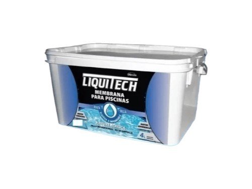 Pintura para pileta al agua azul caribe Liquitech 4 litros