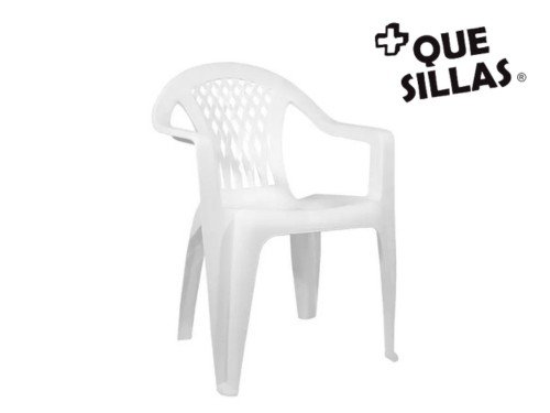 Silla Plastica Apilable Reforzada Mica