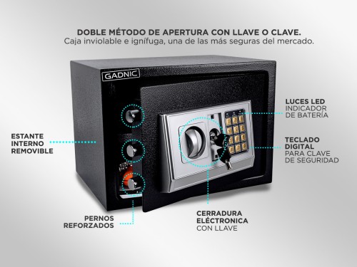 Caja Fuerte Digital Gadnic E25