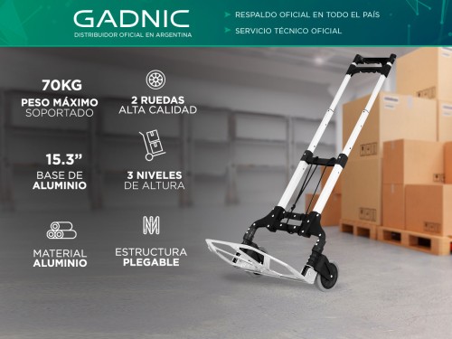 Zorra de Aluminio Gadnic Plegable 70kg