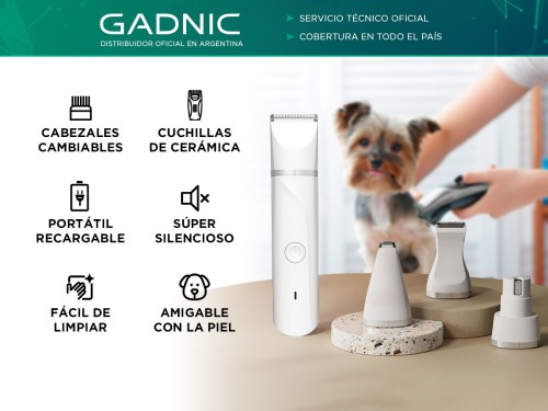 Máquina Cortadora de Pelo Gadnic Aseo Para Mascotas + Accesorios