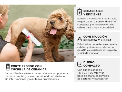 Máquina Cortadora de Pelo Gadnic Aseo Para Mascotas + Accesorios