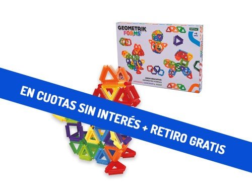 Juego Formas Geométricas Geometrik Forms 72 Piezas