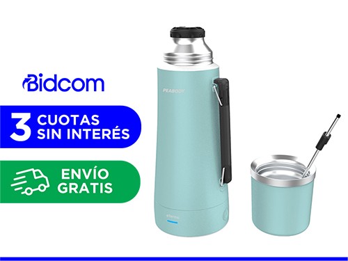 Termo Electrico Peabody E-termo 700w 1 Litro Pico Cebador Y Bombilla