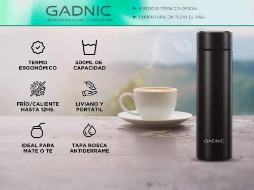 Termo De Acero Inoxidable Gadnic TG5 Frio Y Calor Capacidad 500 Ml