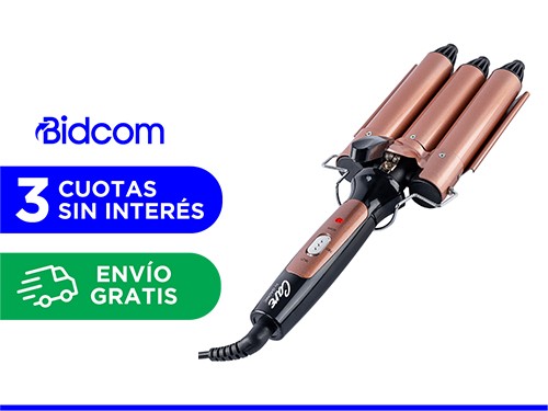 Buclera De Pelo Gadnic B3000 Rizador 3 Tubos 150W