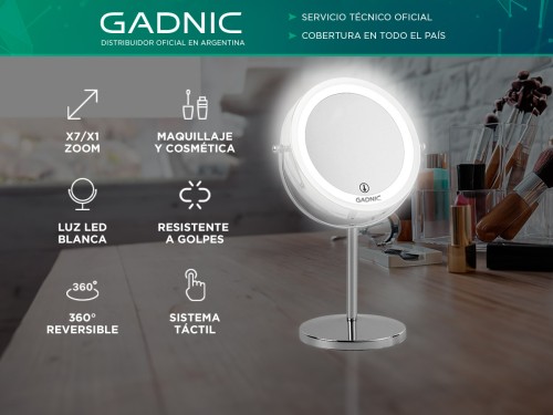 Espejo para Maquillaje Gadnic Led GMD710 7X/1X