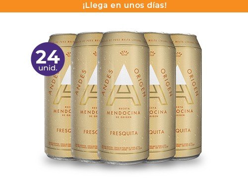 Pack: 24 Andes Origen Fresquita 473ml