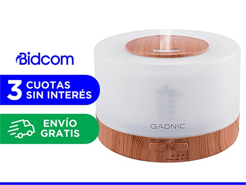 Difusor Humidificador Aromatizante LED 500ml