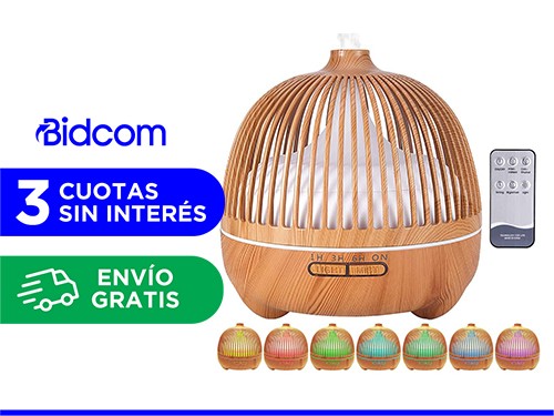 Humidificador Aromático Gadnic Aromaterapia Tipo Madera 500ml