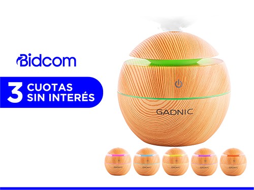 Difusor Gadnic Humidificador Aromatizante para Aceites 130mL Bamboo