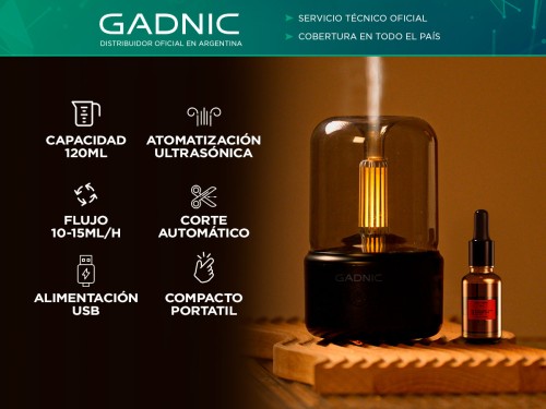 Difusor de aceites esenciales Gadnic Lámpara de vela para aromaterapia