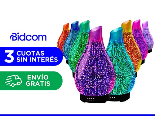 Difusor Aromático Ultrasónico Gadnic AL-UUQ Luz Fuegos Artificiales