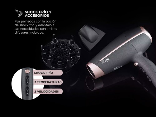 Secador de Pelo Silfab Ion Expert BY-550 con Función Cool Shot