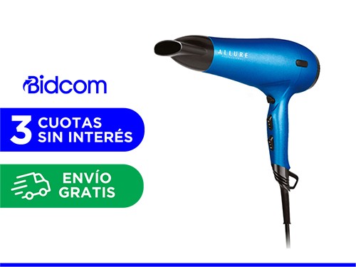 Secador de Pelo Allure Academy 1800W 3 Temperaturas 2 velocidades