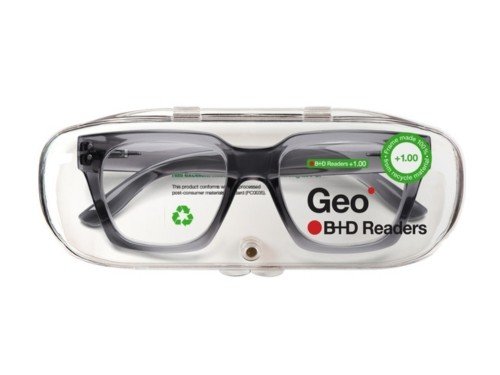 Anteojos pregraduados de lectura sustentables GEO GREY B+D Readers