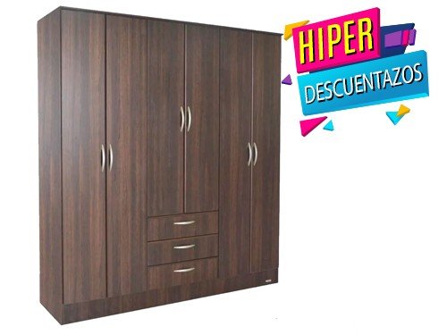 Placard 6 Puertas 3 Cajones Platinum (1006)