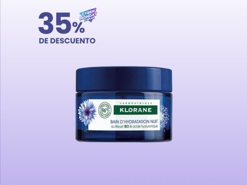 Crema de Noche Facial Con Aciano Orgánico Klorane X50Ml