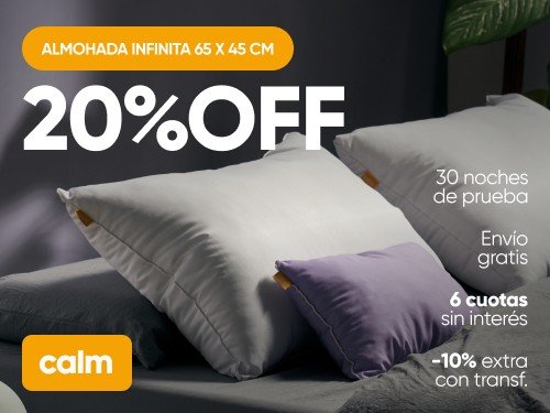 Almohada Infinita Calm (65x45cm)