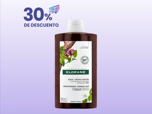 Shampoo Anticaída Quinina Fortificante Klorane X400Ml