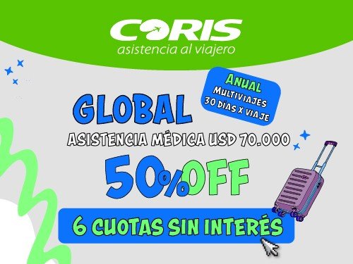 Asistencia Global Anual Multiviajes x30 días - Expresado en USD