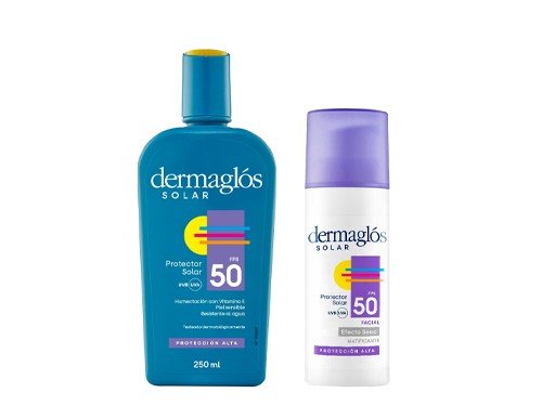 Kit Dermaglós Protector Solar Facial y Corporal FPS 50