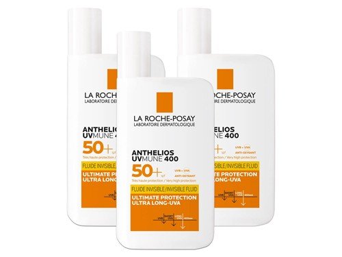 Kit Anthelios UV Mune FPS50+ Ultra Fluido Sin Color 50ml x3u