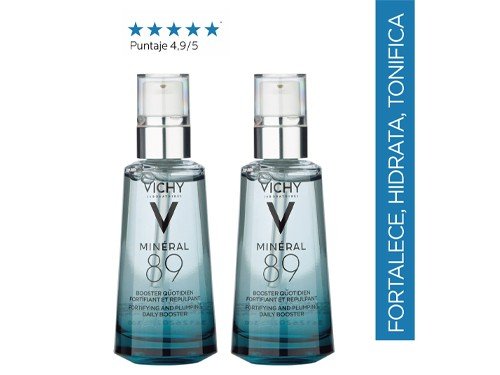 Kit Booster Vichy Mineral 89 Envase x50 ml x 2 und