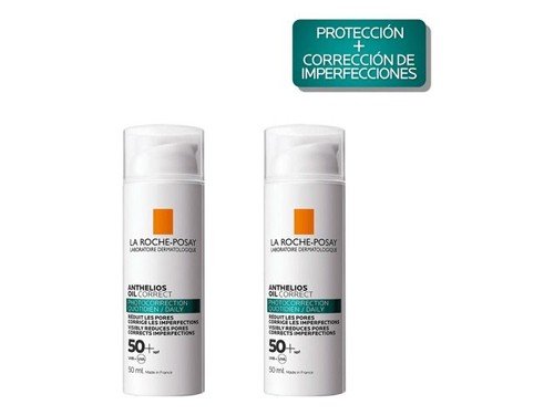 Kit La Roche Posay: Anthelios Oil Correct FPS50 50ml x 2 und