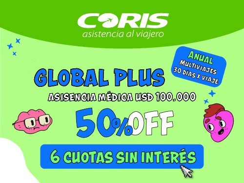 Asistencia Global Plus - Anual Multiviajes x30 días - Expresado en USD