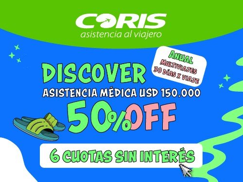 Asistencia Discover - Anual Multiviajes x30 días - Expresado en USD