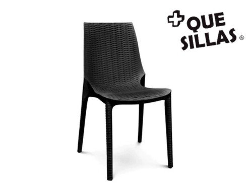 Silla Reforzada Apilable Rattan Jardin Harmony